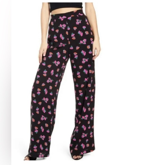 WAYF floral wide leg pants - NWOT - Picture 2 of 6